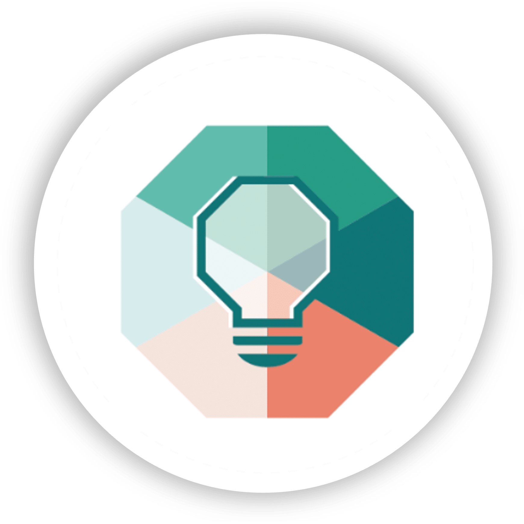 Logo avec rond blanc